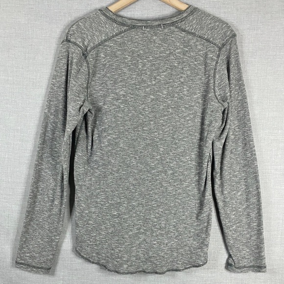 DKNY Jeans Men’s Gray Long Sleeve Henley Size Small - Picture 7 of 9